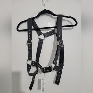 ASOS Black Faux Leather Harness - One Size